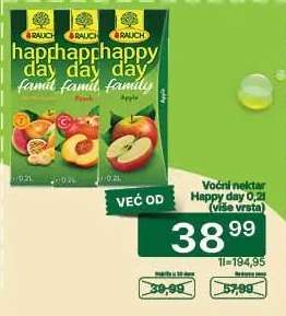 Voćni nektar Happy day 0,2l