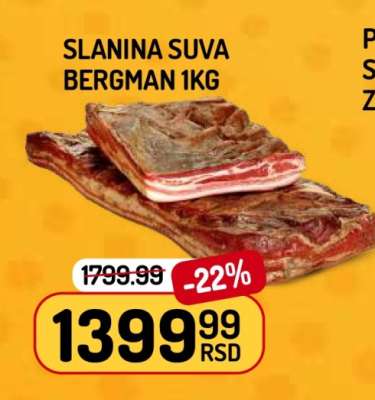 Slanina Suva Bergman 1kg