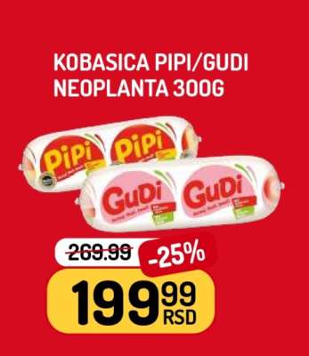 Kobasica Pipi/Gudi Neoplanta 300g