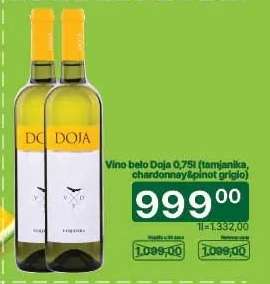 Vino belo Doja 0,75l (tamjanika, chardonnay & pinot grigio)