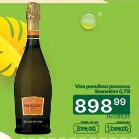 Vino penilavo prosecco Scanavino 0,75l