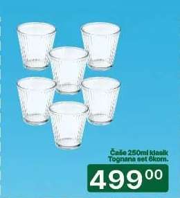 Čaše 250ml klasik Tognana set 6kom.