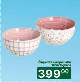 Činija roze cvet porcelan