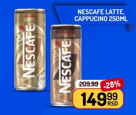Nescafe Latte, Cappuccino 250ml