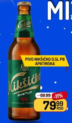 Pivo Nikšićko 0.5L PB Apatinska
