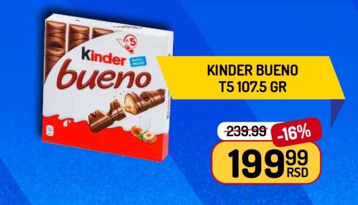 KINDER BUENO T5 107.5 GR