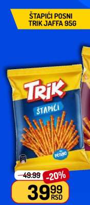 Štapići Posni Trik Jaffa 95g