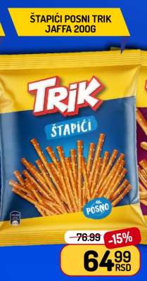 Štapići Posni Trik Jaffa 200g