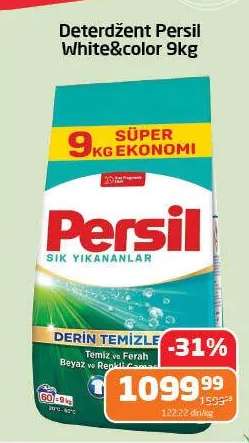 Deterdžent Persil White & Color 9kg