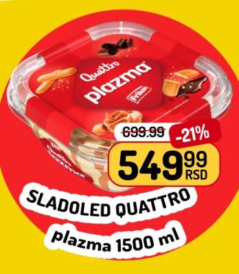 Sladoled Quattro plazma 1500 ml