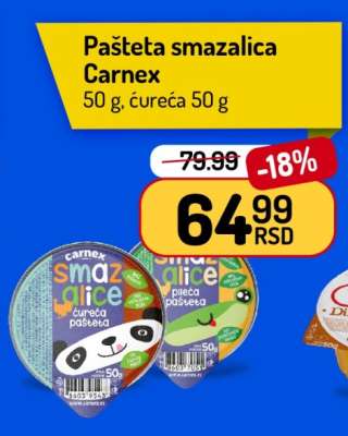 Pašteta smazalica Carnex