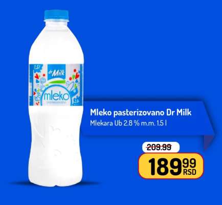Mleko pasterizovano Dr Milk