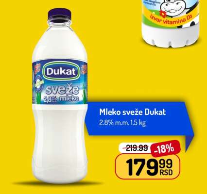 Mleko sveže Dukat