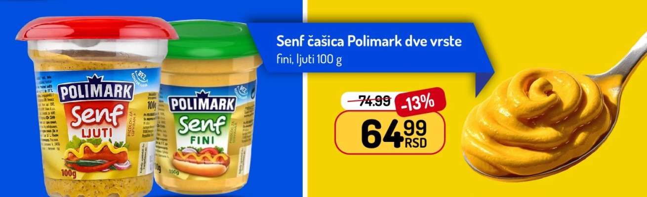 Senf Polimark dve vrste