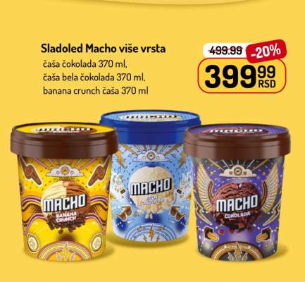 Sladoled Macho više vrsta