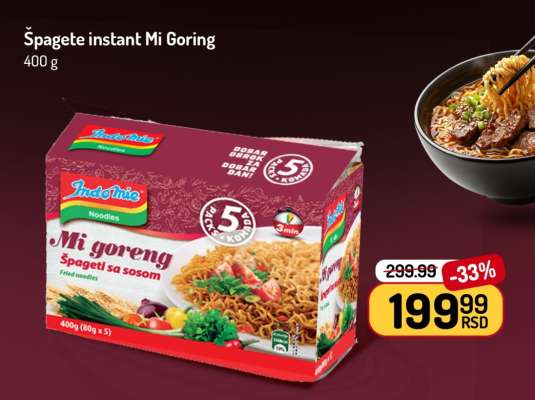 Špagete instant Mi Goring