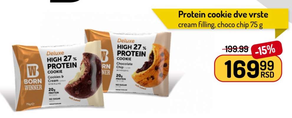 Protein cookie dve vrste