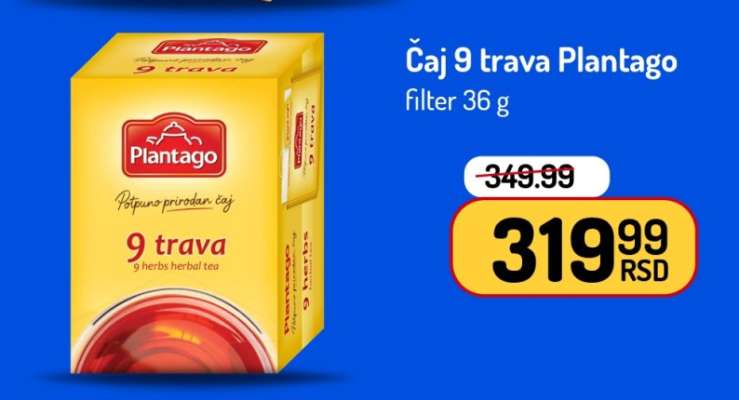 Čaj 9 trava Plantago