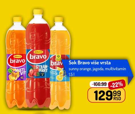 Sok Bravo više vrsta
