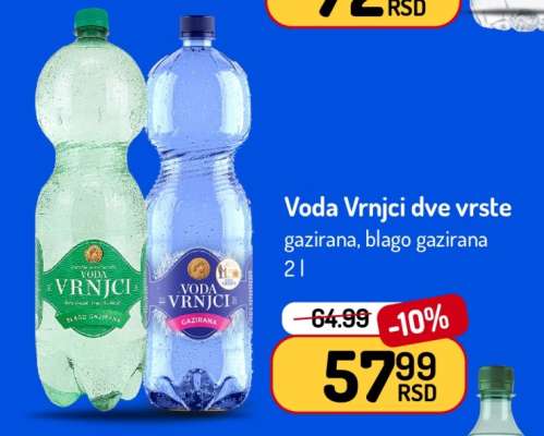Voda Vrnci dve vrste