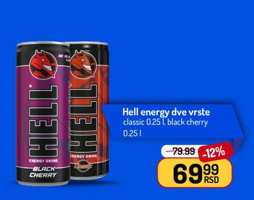 Hell energy dve vrste