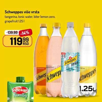 Schweppes više vrsta