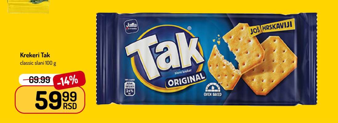 Krekeri Tak classic slani 100 g