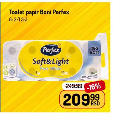 Toalet papir Boni Perfex