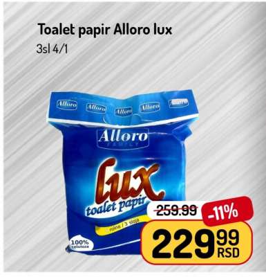 Toalet papir Alloro lux