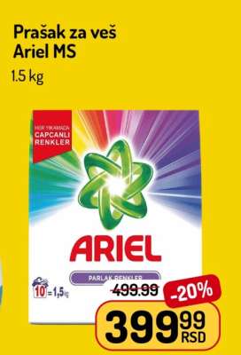 Prašak za veš Ariel ms