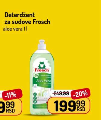 Deterdžent za sudove Frosch aloe vera 1l