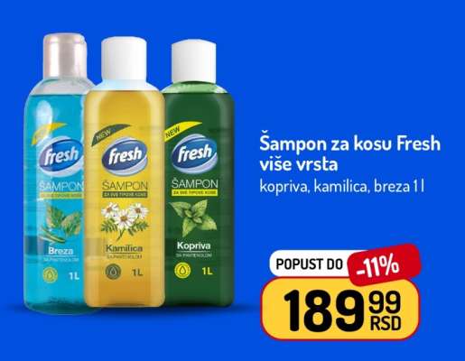 Šampon za kosu Fresh više vrsta