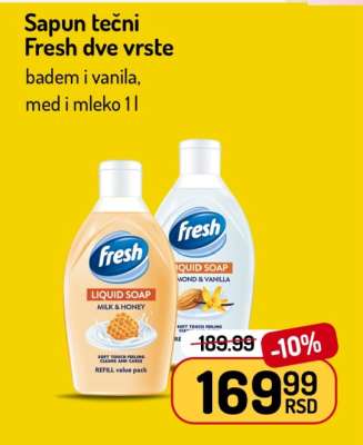 Sapun tečni Fresh dve vrste