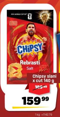 Chipsy slani x cut 140 g