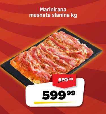 Marinirana mesnata slanina kg