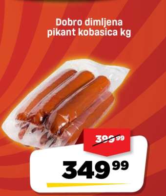 Dobro dimljena pikant kobasica kg