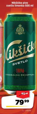 Nikšićko pivo svetlo limenka 500 ml