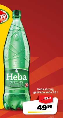 Heba strong gazirana voda 1,5 l