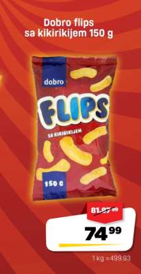 Dobro flips sa kikirikijem 150 g