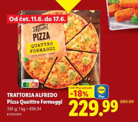 Trattoria Alfredo Pizza Quattro Formaggi