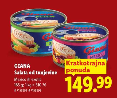 Giana Salata od tunjevine