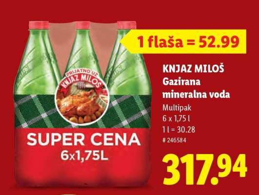 Knjaz Miloš Gazirana mineralna voda