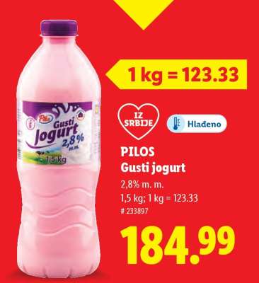 Pilos Gusti jogurt