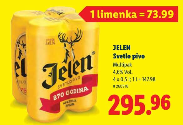 Jelen Svetlo pivo