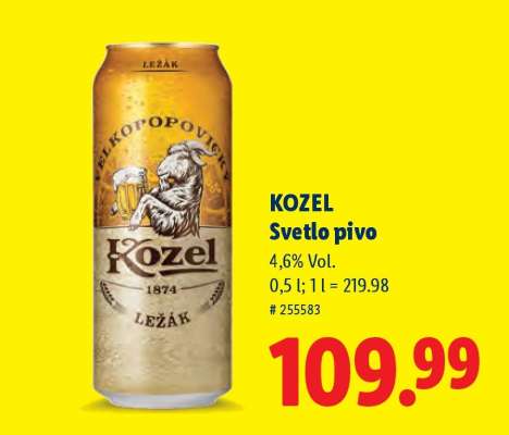 Kozel Svetlo pivo