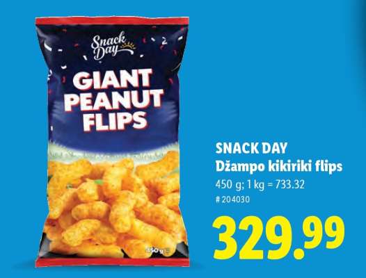 SNACK DAY Džampo kikiriki flips