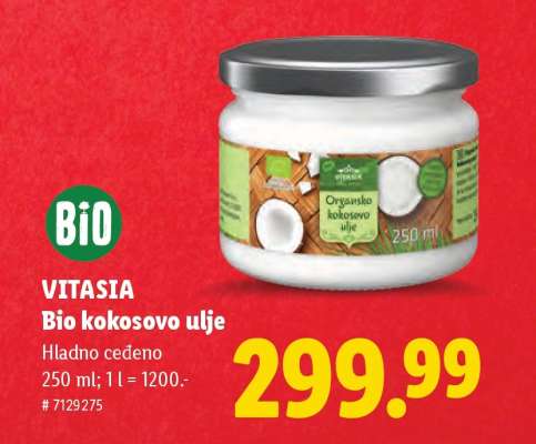 Vitasia Bio kokosovo ulje