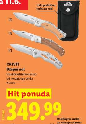 CRIVIT Džepni nož