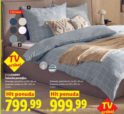 LIVARNO Satenska posteljina