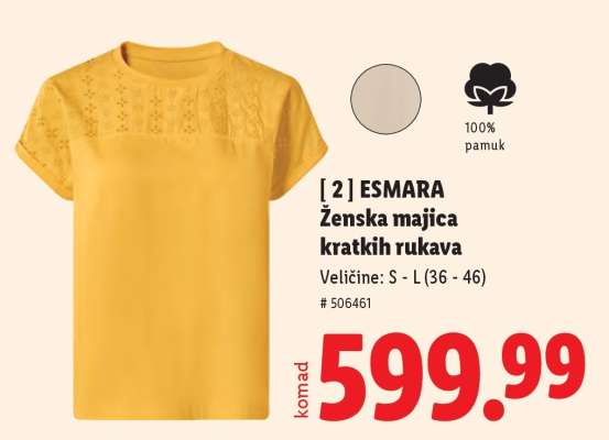 esMara Ženska majica kratkih rukava